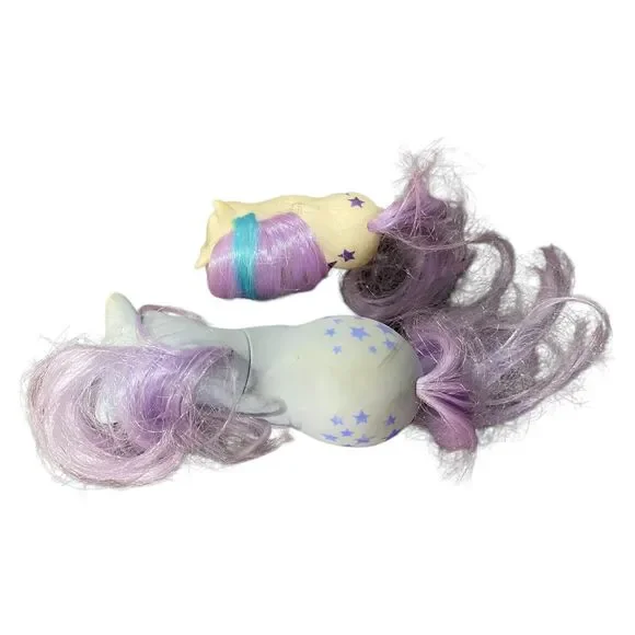 VTG Hasbro G1 My Little Pony Lot Of 2 Blue Belle & Baby Glory MLP Pastel Hair - Picture 4 of 14